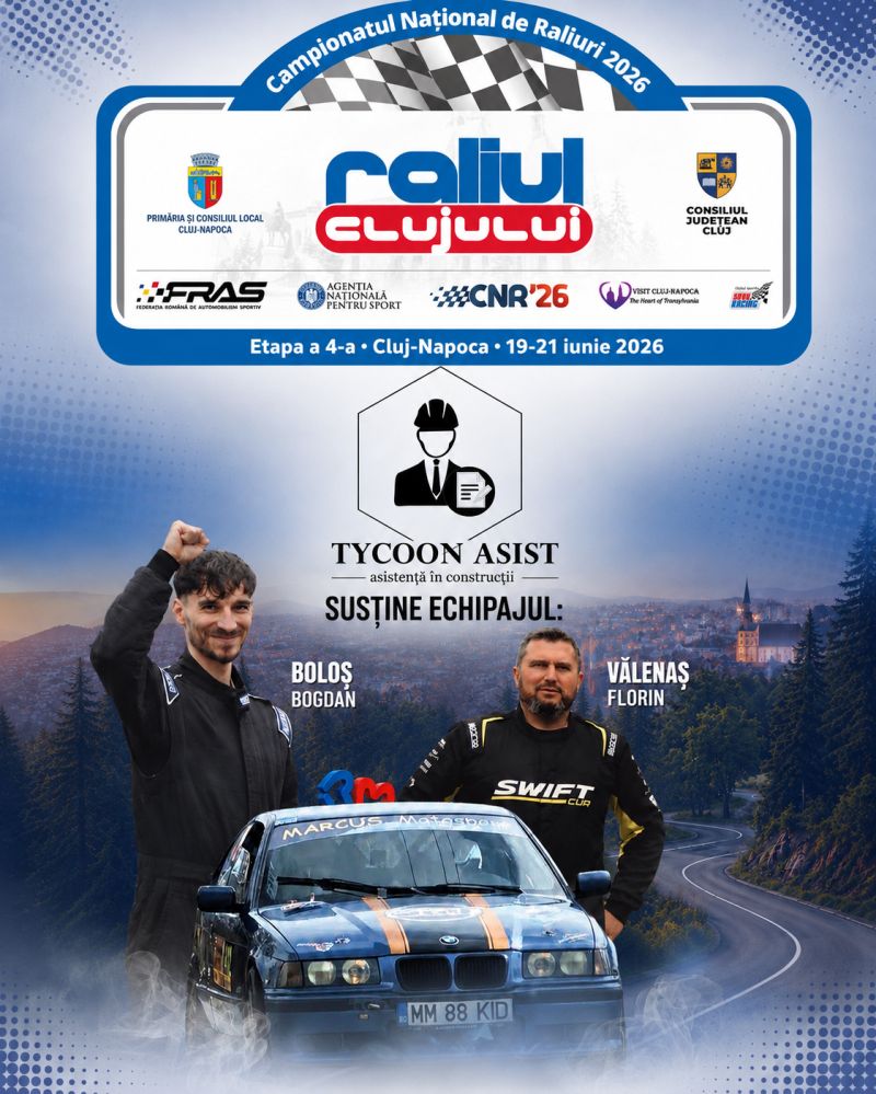 Alături de echipajul Bogdan Boloș & Florin Vălenaș la Raliul Clujului